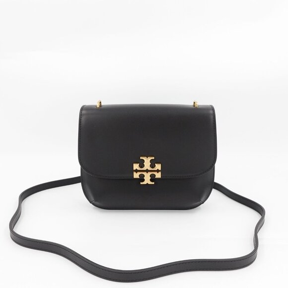Tory Burch Eleanor Slim Saddlebag Black OS - Picture 8 of 16